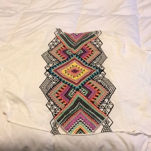 Short kimono beach cover up. Pic shows back detail